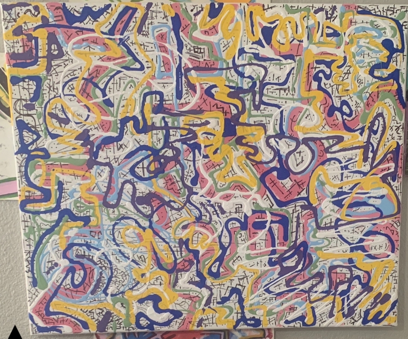 Keith Haring Walks the Streets of Austin by artist Martin George